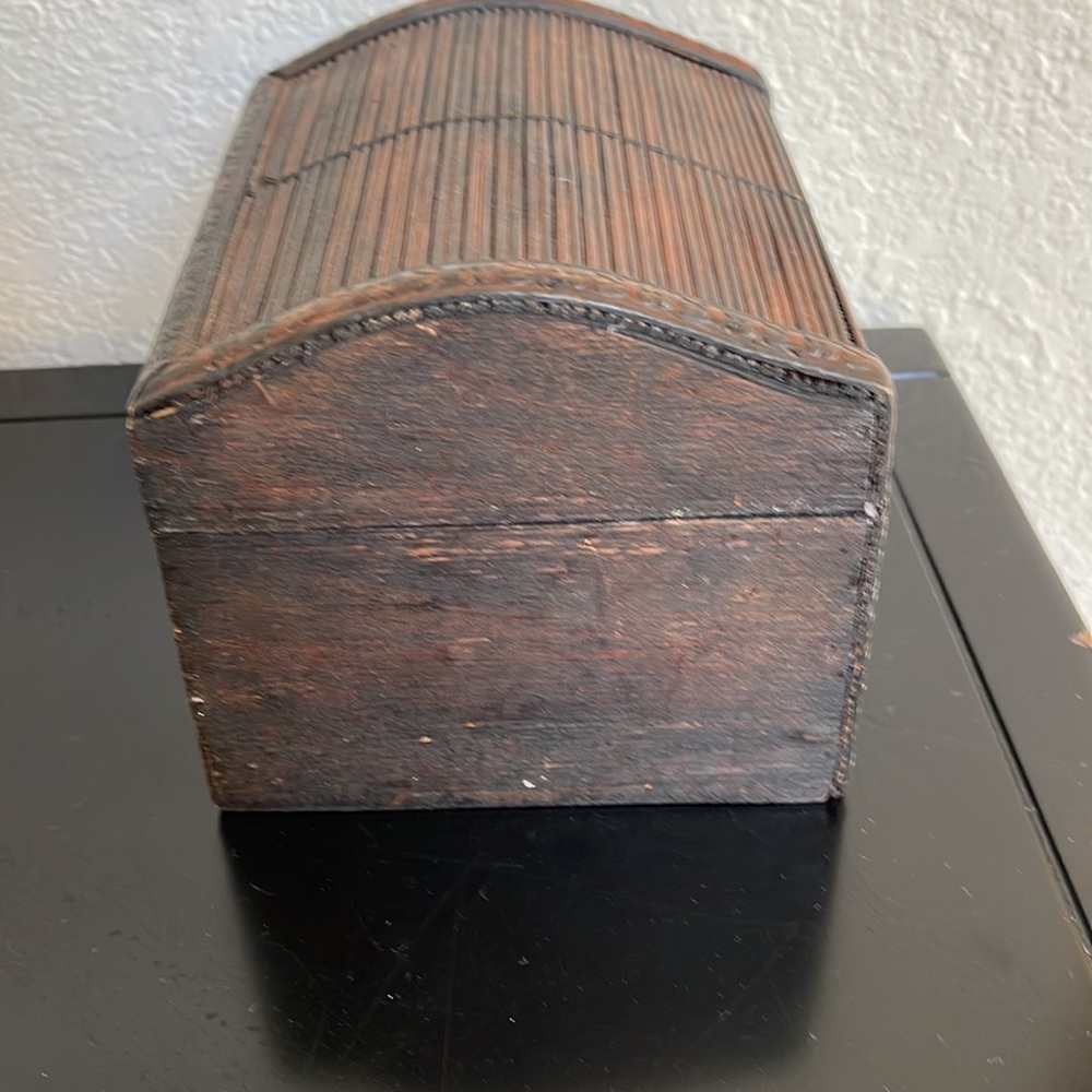 Small antique wooden decorative box - Picture 3 of 6